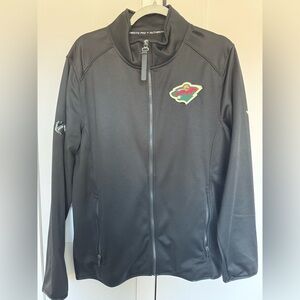 Fanatics Black Minnesota Wild Half-Zip Jacket